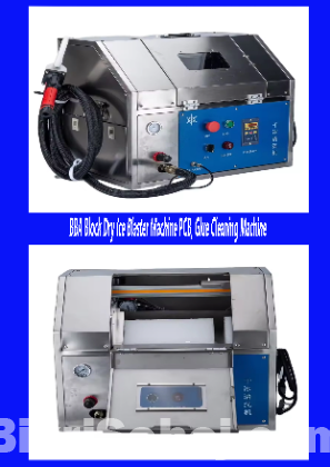 BBA Block Dry Ice Blaster Machine PCB Glue Cleaning Machine